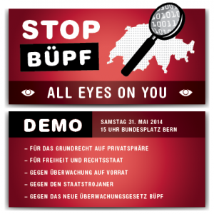 Stop Büpf Demo, 31.5 Bundesplatz Bern
